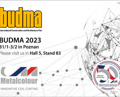 Promo image for Metalcolour's exhibition at Budma in 2023