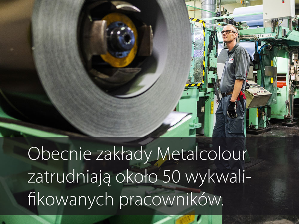 Image of production process at Metalcolours production unit in Sweden