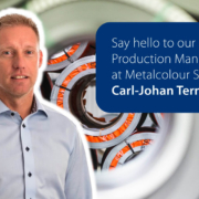 Production Manager at Metalcolour in Ronneby Carl-Johan Ternström.